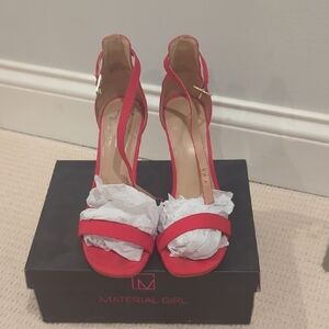 Material Girl Strappy Heels- Sz 9.5